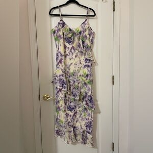Scoop Bias Ruffle Slip Dress size medium NWT